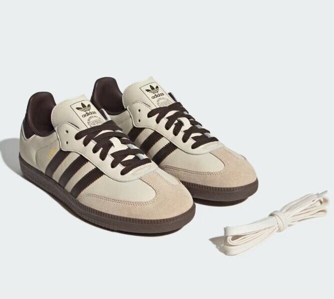 Adidas Samba OG Shoes Cream White/Brown - JR2660 Adidas Samba OG Shoes Cream White/Brown - JR2660