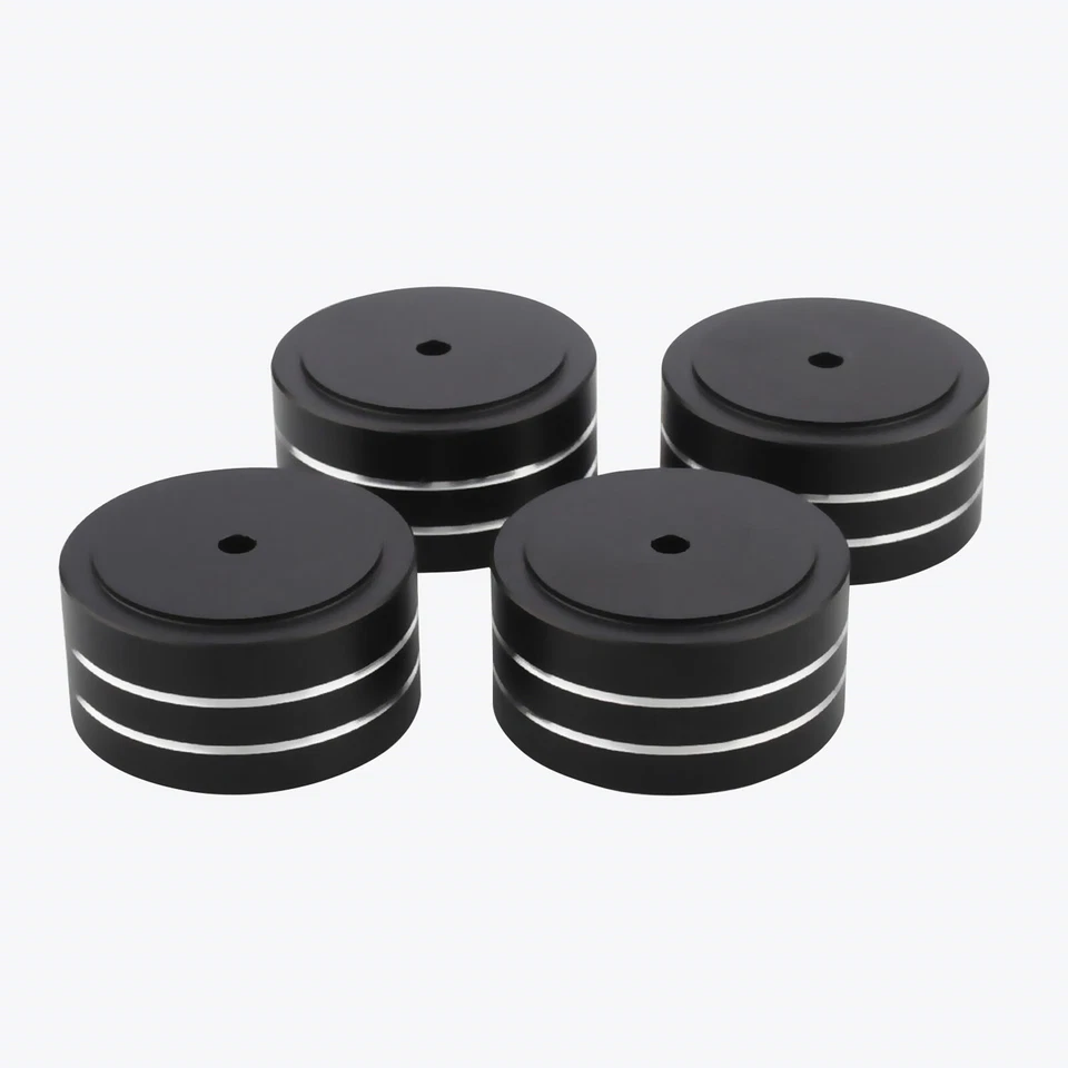 4X Aluminium HiFi Füße Pad Lautsprecher Verstärker Isolation Stand Füße Pad NEU - Bild 2 von 4