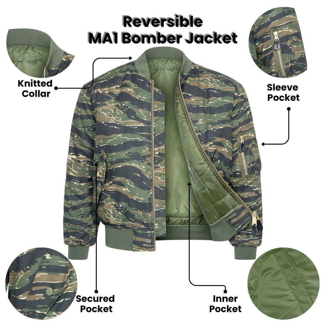 MA1 Flight Bomber Jacket Combat Army Military Air Force US MA1 Flight Bomber Jacket Combat Army Military Air Force US