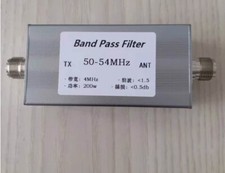 50-54MHz BPF Band Pass Filter 200W for Shortwave Communication 6m Band