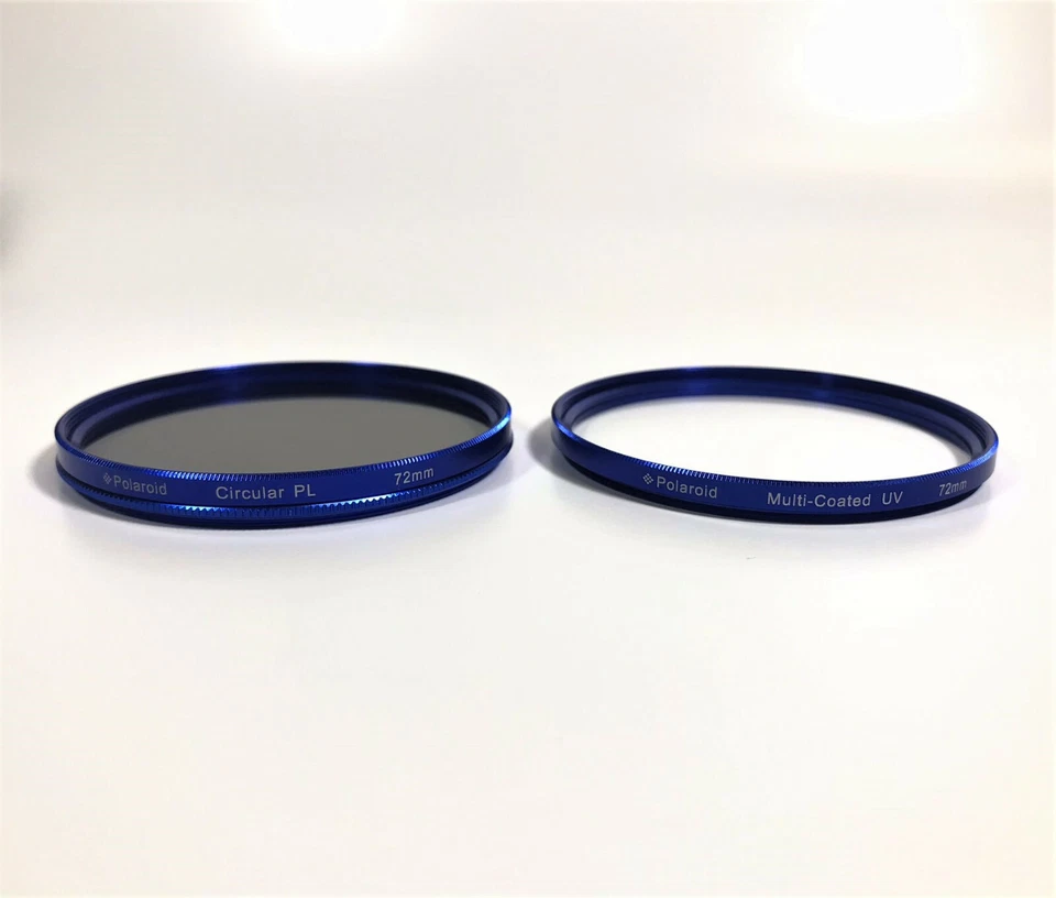 Polaroid Optics 72mm Multi-Coated Dual Filter Kit BLUE (MC UV, CPL) - Image 3 of 4
