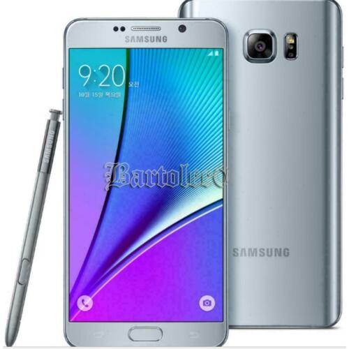 Original Samsung Galaxy Note 5 N920 32GB 64GB AT&T T-Mobile GSM Unlocked Silver - Afbeelding 1 van 2