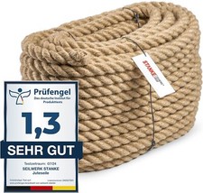 JUTESEIL Tau Seil Hanfseil 6mm bis 40mm Tauwerk Hanf Naturhanf Reepschnur