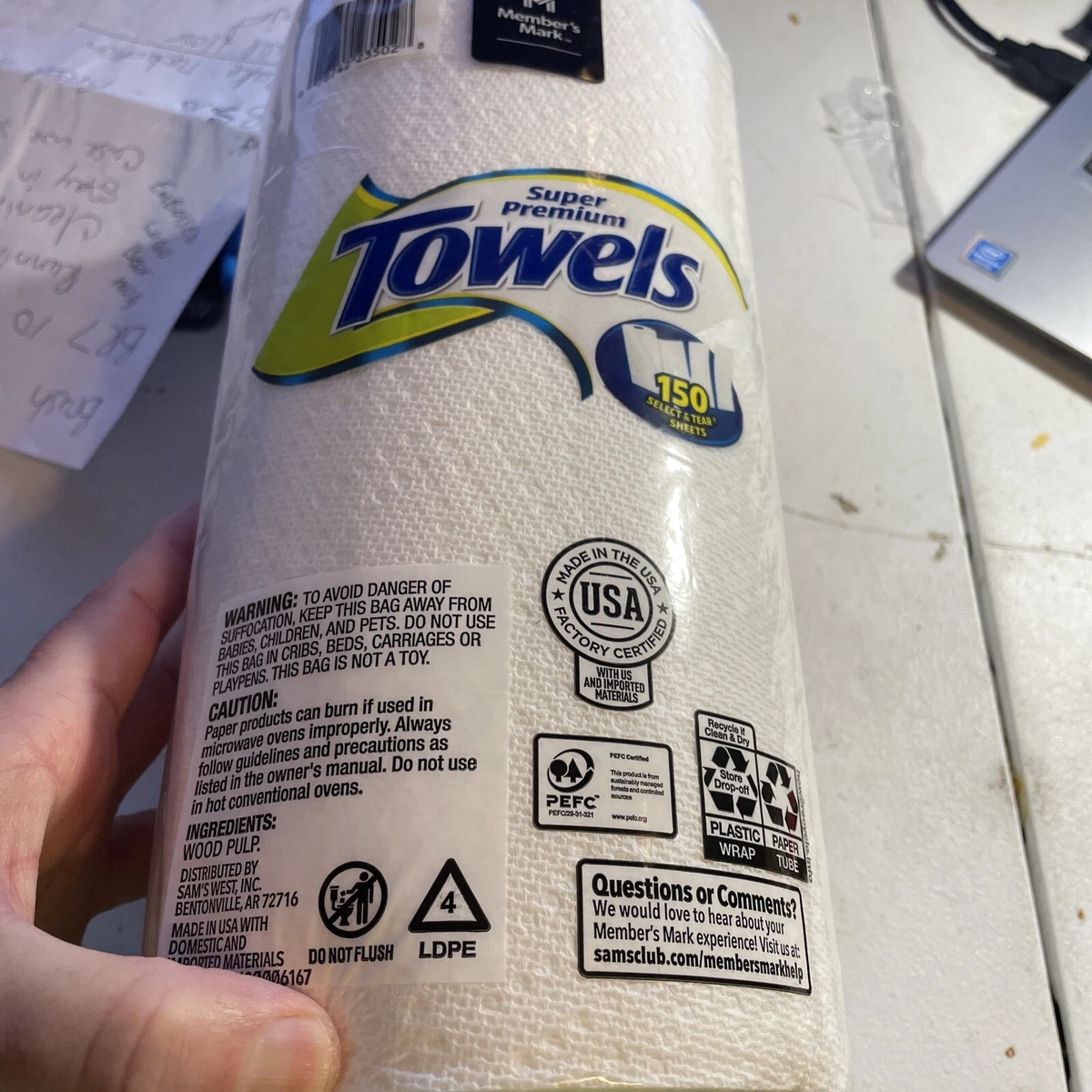 Member's mark super premium on sale paper towels