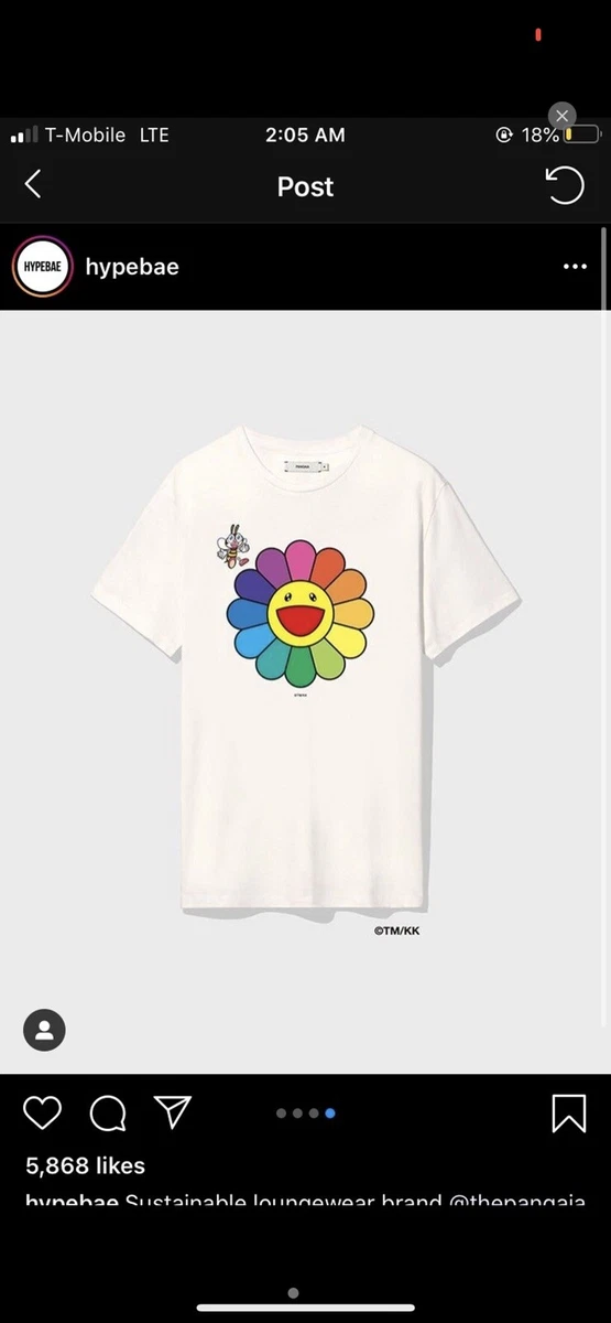 Takashi Murakami X PANGAIA Flower Shirt - Off White