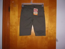 NEW BOY'S "WRANGLER" KHAKI OLIVE " SHORTS w/ ADJUSTABLE WAIST BELT LOOPS