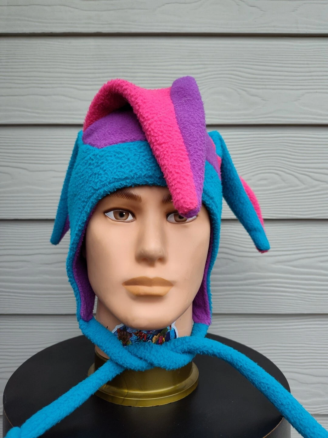 Columbia Youth Beanie Harlequin Hat Winter Warm Multicolor Size L/XL USA Made