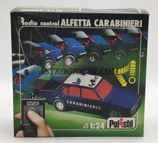 POLISTIL ALFETTA CARABINIERI 1/24 RC 102 RADIO CONTROLLER VINTAGE '80 NEW IN BOX