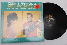 CONNIE FRANCIS & HANK WILLIAMS JR SING GREAT COUNTRY FAVORITES LP 12" (E 4251)