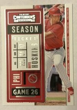 2020 Panini Contenders Rhys Hoskins Season Ticket Base card #67, game 26