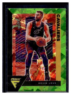2020-21 Panini Flux - Kevin Love #34 Green Cracked Ice Prizm for