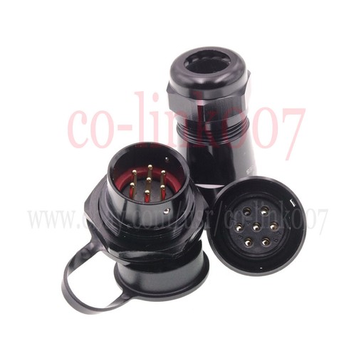 WEIPU SA20 7Pin Waterproof Connector,Industrial Aviation Female Plug 7 Wire 10A - Picture 6 of 7