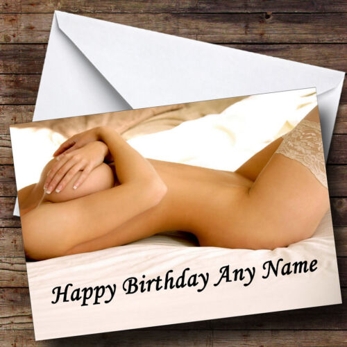 Sexy Erotic Ladies Body Personalised Birthday Greetings Card - Afbeelding 1 van 1