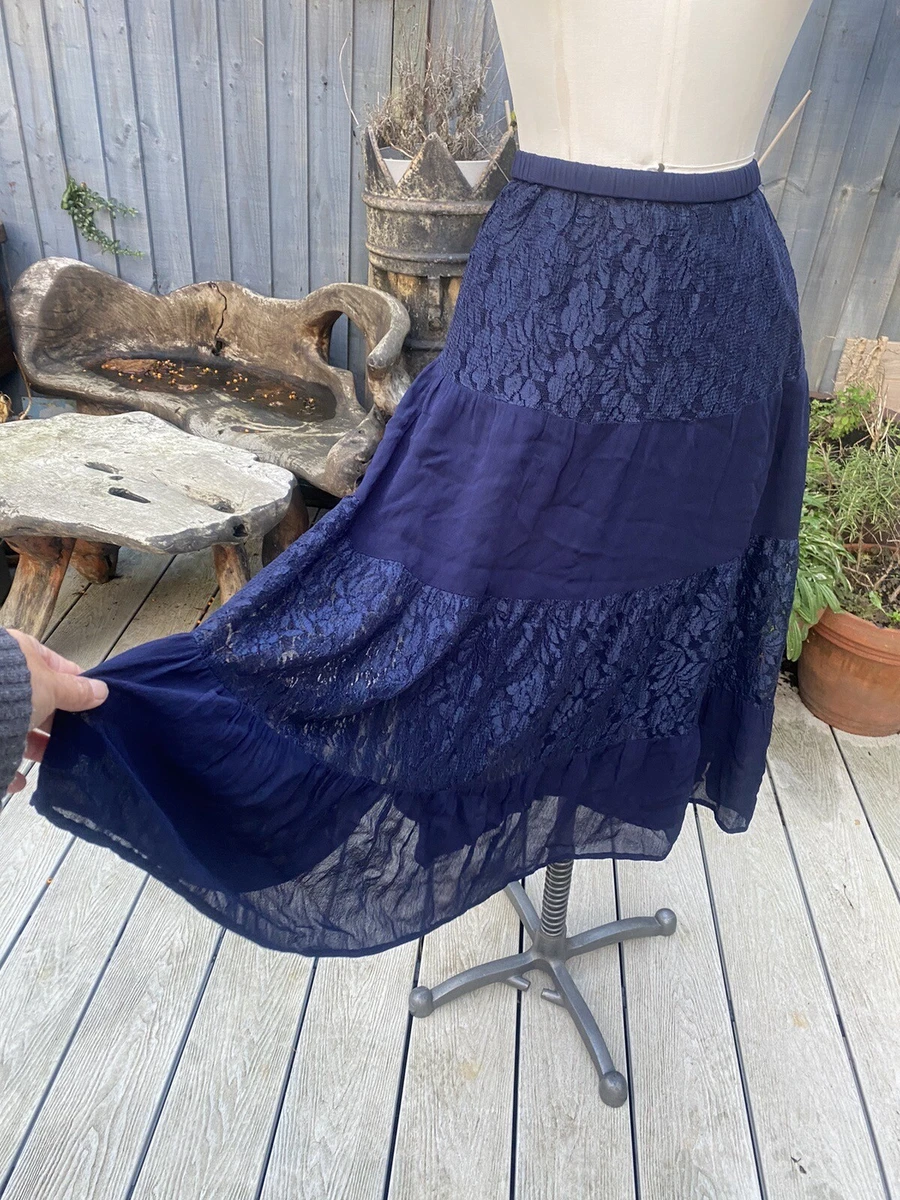 Navy blue lace 2025 skirt size 18