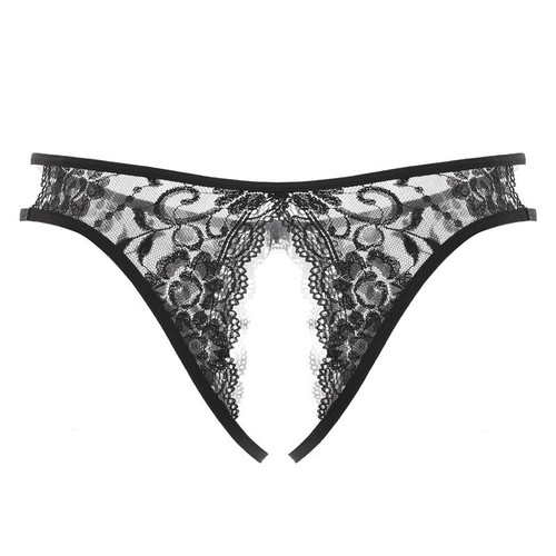 Womens Lace Crothless Briefs Panties Lingerie Open Crotch G-String Underwear - Picture 4 of 15
