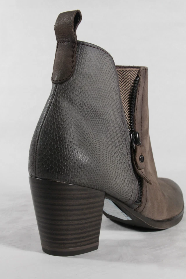 Botas para mujer Marco Tozzi botas al tobillo botas barro/gris ¡NUEVAS! Foto 4 de 4