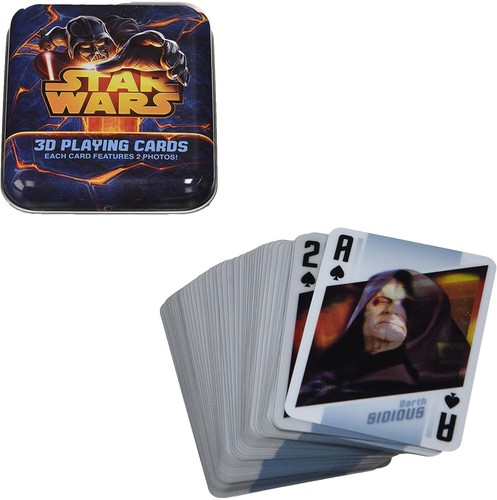 Star Wars Lenticular Playing Cards 3D Poker Cards Deck Metal Tin 