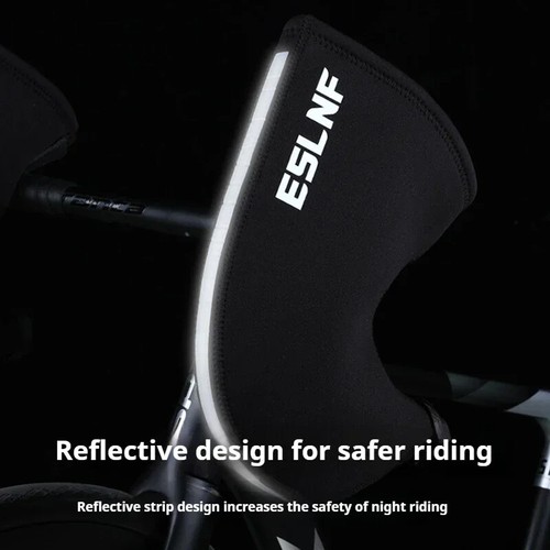 Winter Road Bike Gloves Windproof Warm Cycling Hand Guards Cold Handlebar Gloves - Picture 2 of 14
