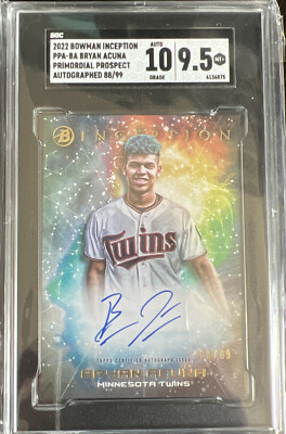2022 Bowman Inception Bryan Acuna Primordial Prospect Auto 88/99 