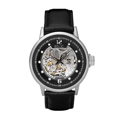 Relic Folio Watch Womens Brown Silver ZR33529 Leather Strap Relic Folio Watch Womens Brown Silver ZR33529 Leather Strap  main image 3