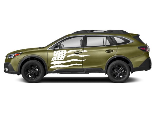 Side door US flag graphics stickers decal compatible with Subaru Outback - Picture 9 of 15