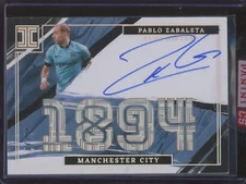 2021-22 Impeccable Soccer Pablo Zabaleta #CH-PZ Club History Auto /94