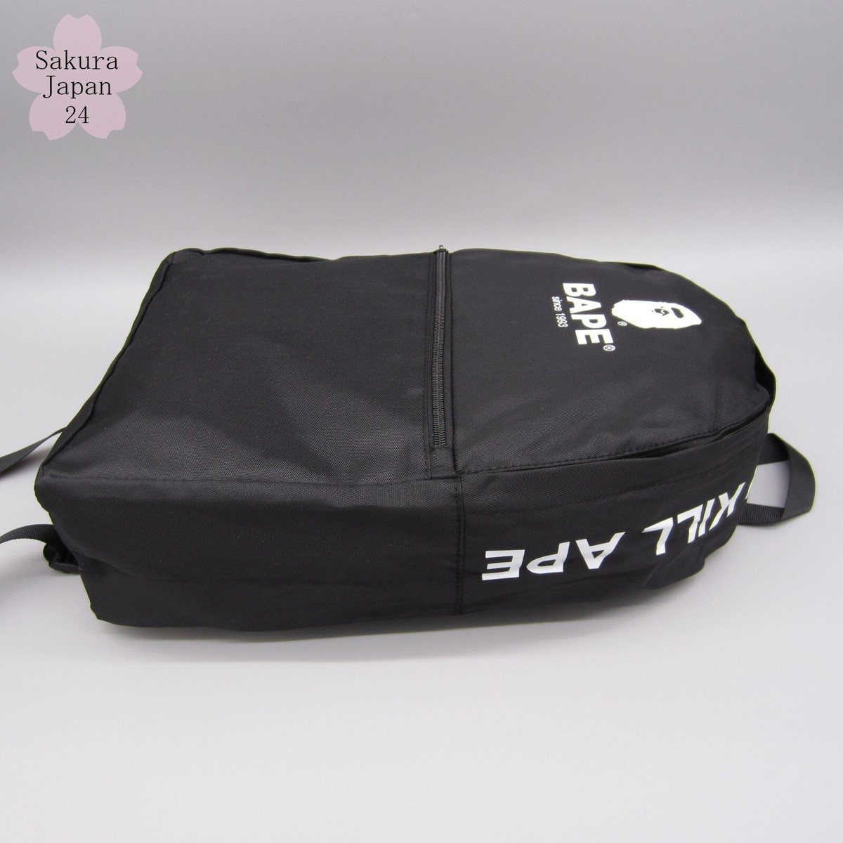 BAPE A Bathing Ape Backpack APE HEAD Logo Black 2019AW Japanese