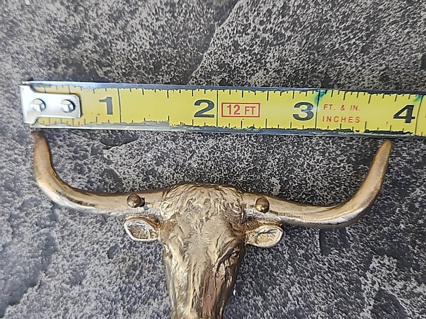 Vintage Solid Brass Bull Head Sculpture Beautiful Piece Heavy MCM eBay