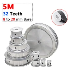 6 to 20mm Bore 5M Pulley 32T for 15/20mm Wide HTD-5M Timing Belt CNC 3D Printer