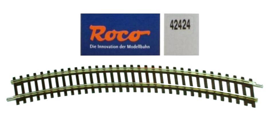 Roco 42424 Spur H0 -- gebogenes Gleis R4 481,2mm NEU