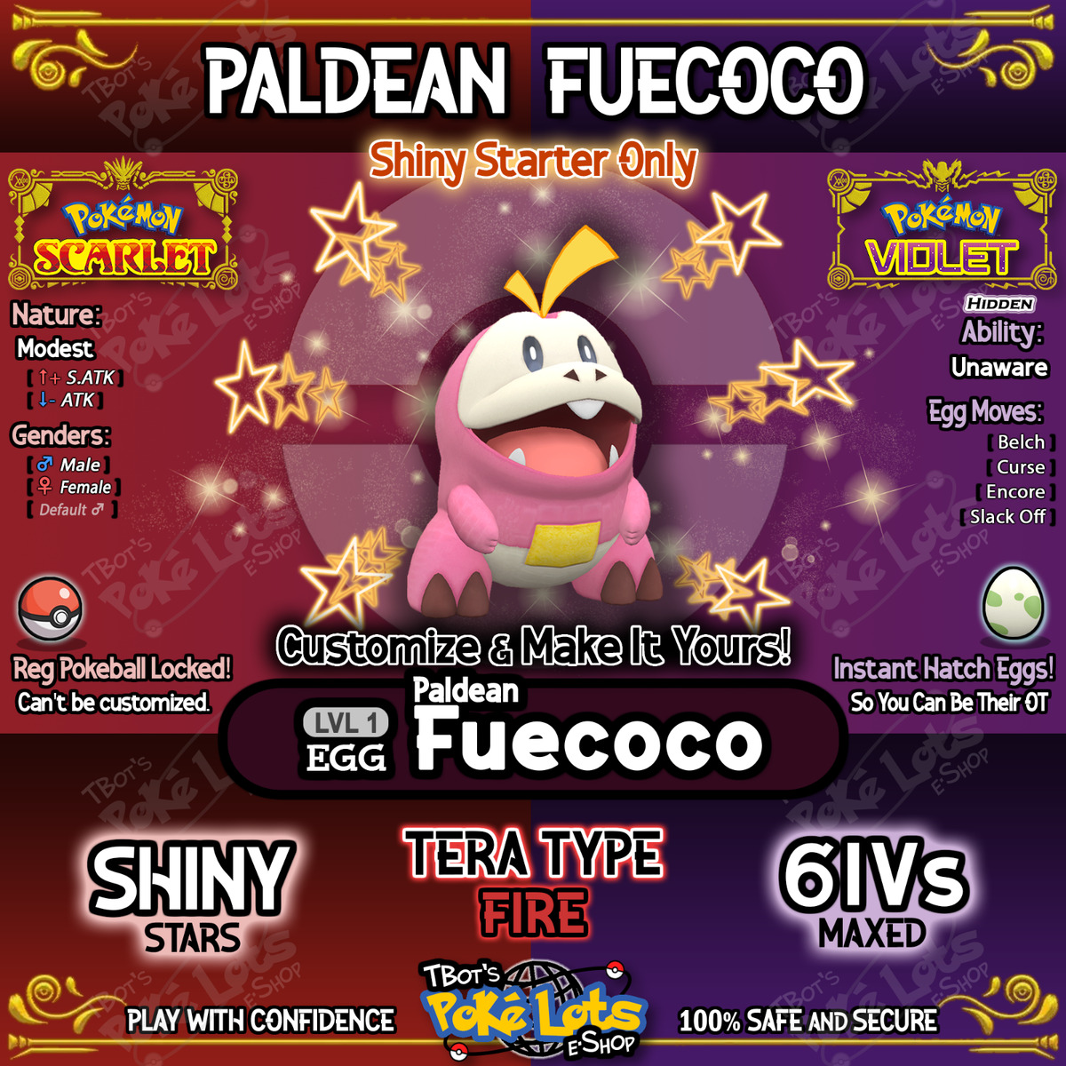 Iniciais de Paldea: Sprigatito, Fuecoco, Quaxly Shiny 6IVs - Pokémon  Scarlet Violet - Videogames - Bela Vista, São Paulo 1254579201