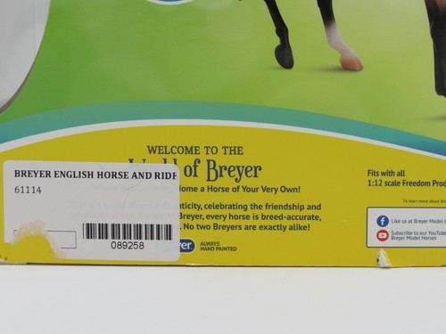 Breyer Classics Collection #61114 English Horse and Rider Blonde Girl Brown Pony - Picture 8 of 24