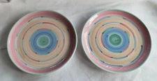 Caleca Italian Pottery Cabana Dinner Plates - Set of 2