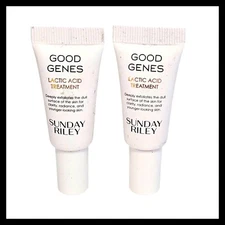 2 x  Sunday Riley GOOD GENES ALL-IN-ONE LACTIC ACID TREATMENT Mini 0.17 oz.