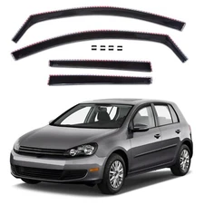 Deflectors In-Channel Vent Window Visor For VW Golf GTI 2010-2014 Rain Guard
