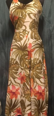 Vintage 40 s/ 50 s Rockabilly Tiger Lily Halter Dress