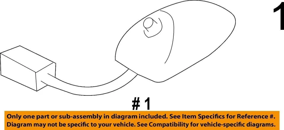 Antena de radio exterior techo Subaru Forester 2014-2015 URX y mástil OEM Foto 4 de 4