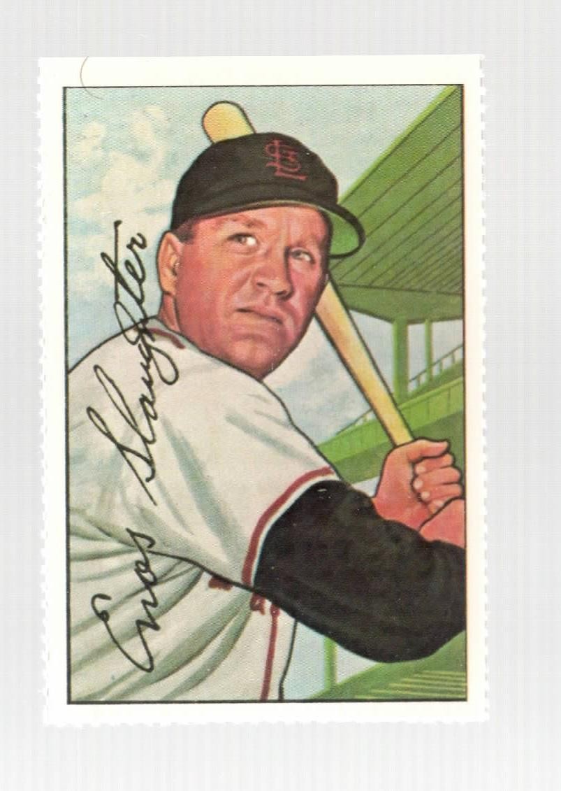 1982 Dover1952 Bowman Reprint Enos Slaughter St. Louis Cardinals #232