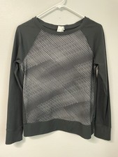 Under Armour Women Sweatshirt Small Black Logo All Season Long Sleeve Pullover