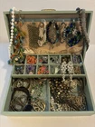 🔥Estate Sale Retro Vintage Costume Jewelry Lot Untested Signed Rhinestone