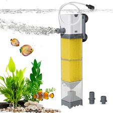 Aquarium Filter 25W for 40-80 Gallon, Internal System with Quiet 1200L/h Pump...
