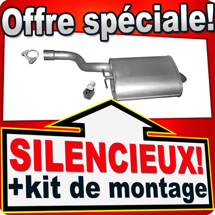 Silencieux arrière BMW E39 525i 528i 530i échappement de rechange homologué