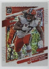 2021 Panini Donruss Optic White Sparkle Prizm Kareem Hunt #142 16wc