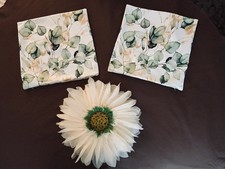 Set of 3 Decorative Accent Pillow Covers - 1 Has an Insert; Green  Yellow, 16"