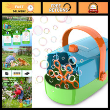 Automatic Bubble Machine, 3-in-1 Bubble Blower for Kids  Parties, Fun Outdoor T