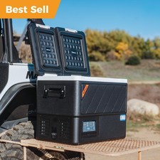 48QT Electric Cooler Car Refrigerator Dual Zone With APP for Car RV Truck Travel