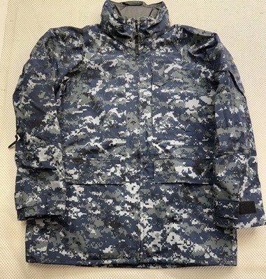 Genuine US Navy USN Digital Gore-Tex Working Parka Jacket Medium Long ski winter