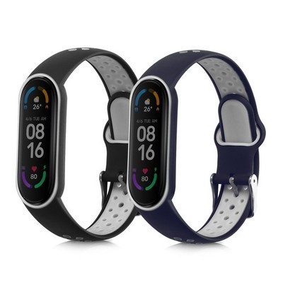 2x Uhrenarmband für Xiaomi Mi Smart Band 6 Mi Band 6 Band 5 Armband