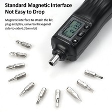 Digital Torque Screwdriver 1/4'' Drive Screwdriver Torque Wrench Electrician FIS