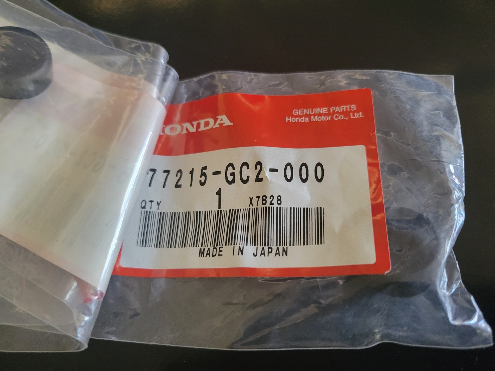 NEW Honda Genuine Rubber B, Seat Stopper - 77215-GC2-000